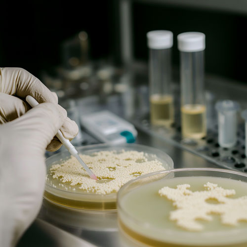 Laboratory Mold Testing in Progress